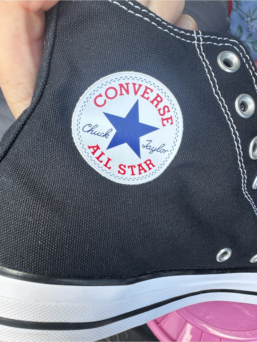 Converse Black & White Classic High-Top Canvas Sneaker - Picture 4 of 7